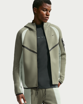 Nike Tech Men's Color-Block Full-Zip Fleece Windrunner Jacket